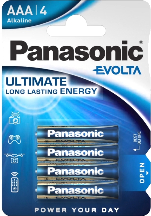 Panasonic 4 stk. AAA Batterier - 1,5V